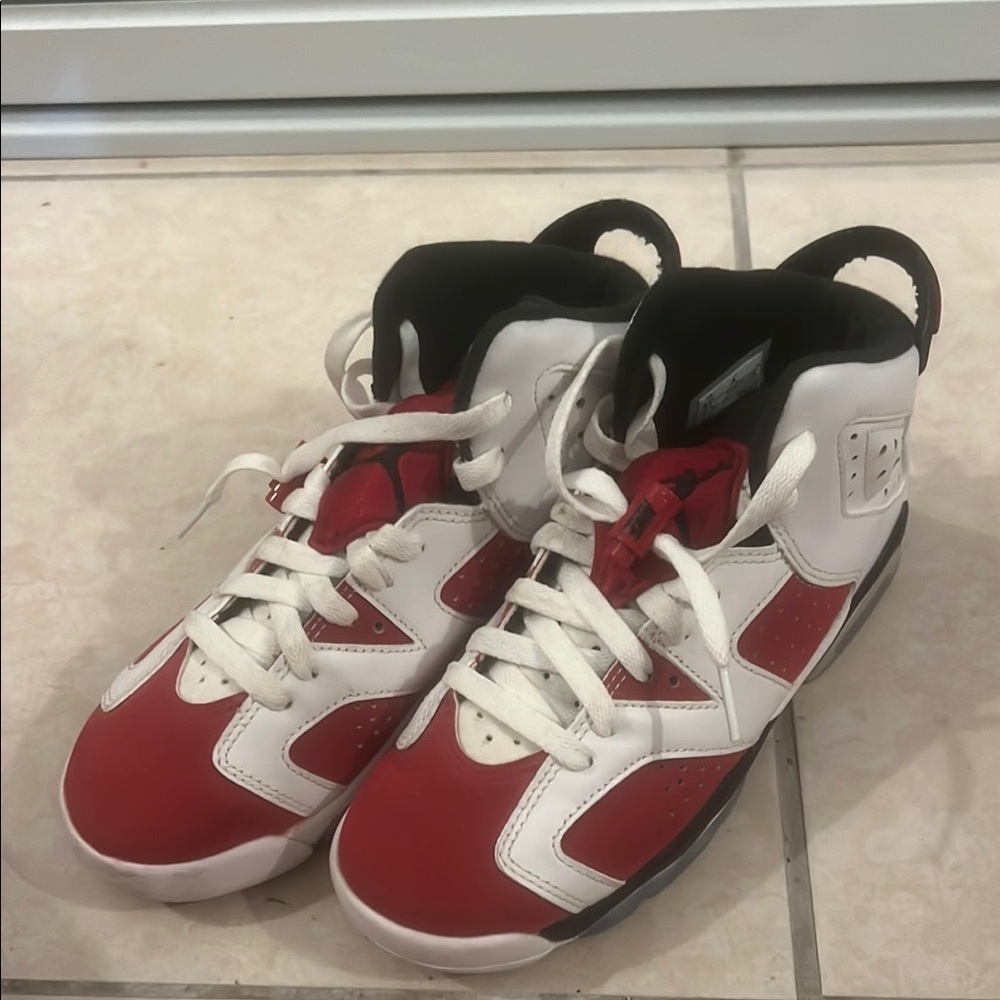 Kids Red and White Sneakers